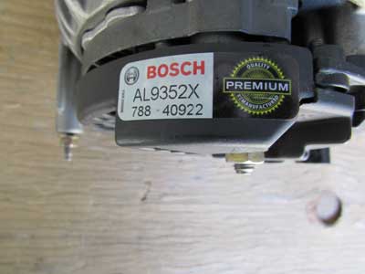 Audi TT MK1 8N Alternator Bosch Remanufactured AL9352X6